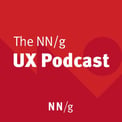 The logo for UX Design Podcast The NN/G UX Podcast