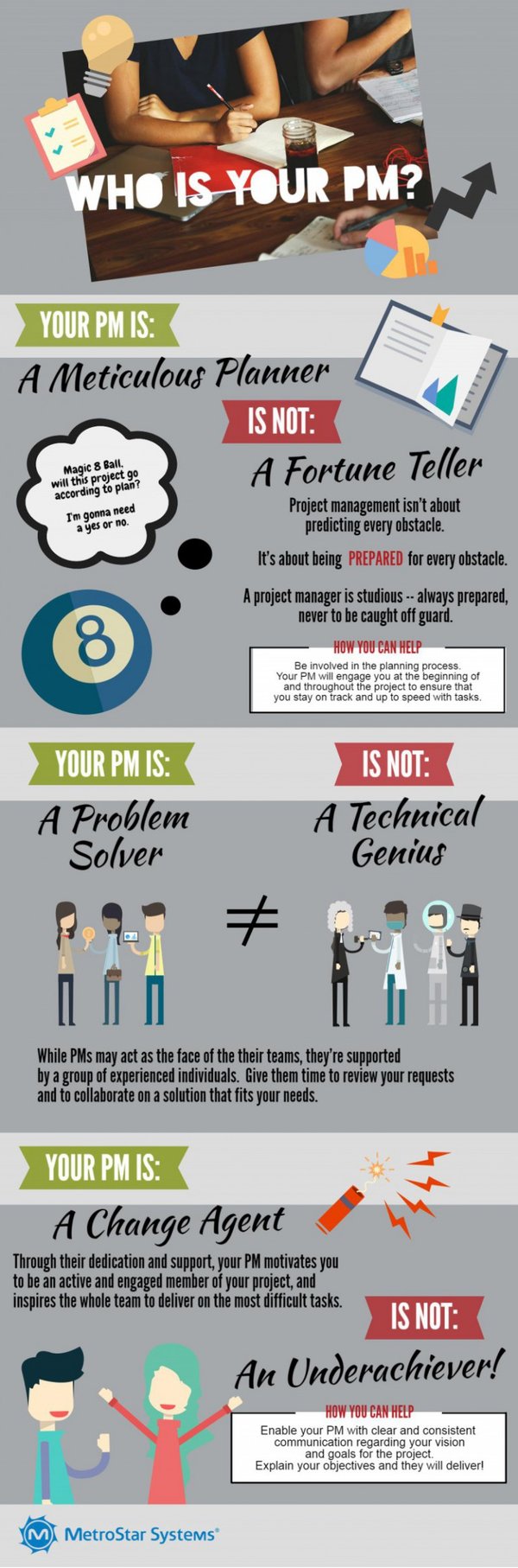 who is your project manager (PM) infographic