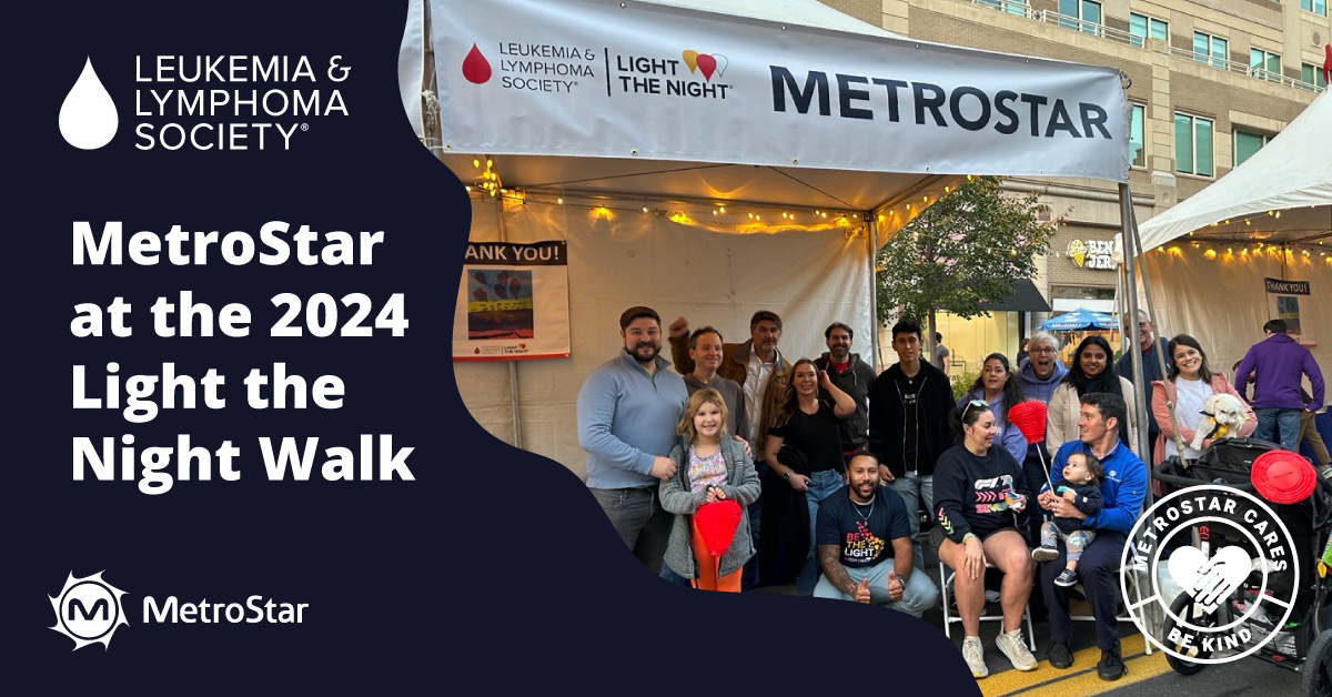 MetroStar Team at the 2024 Light The Night walk