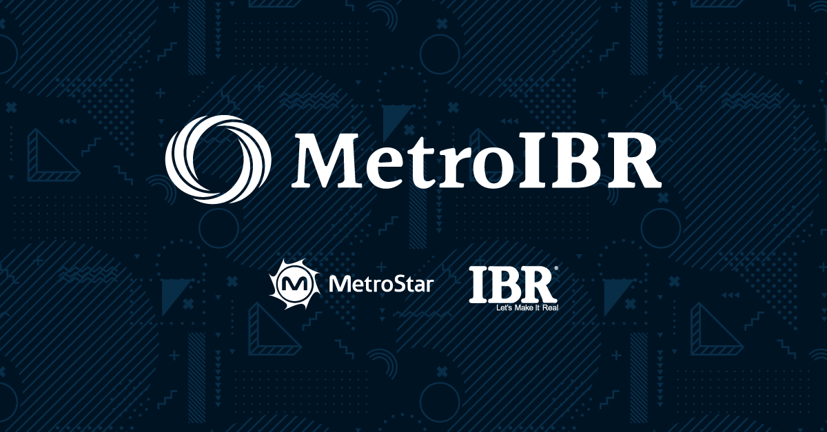 MetroIBR logo with MetroStar and IBR logo below