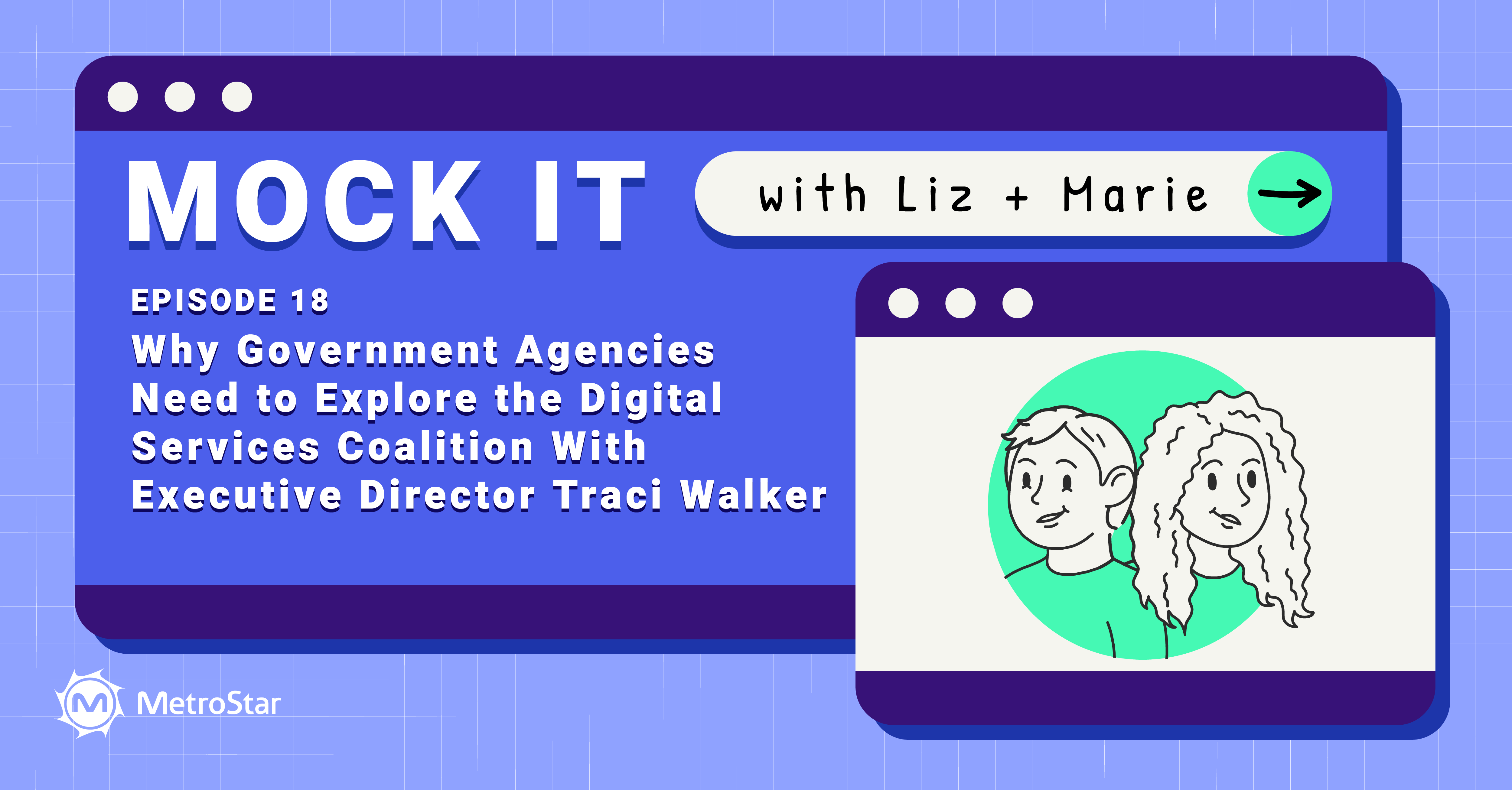 Mock IT logo and text reads: Why Government Agencies Need to Explore the Digital Services Coalition with Executive Director Traci Walker