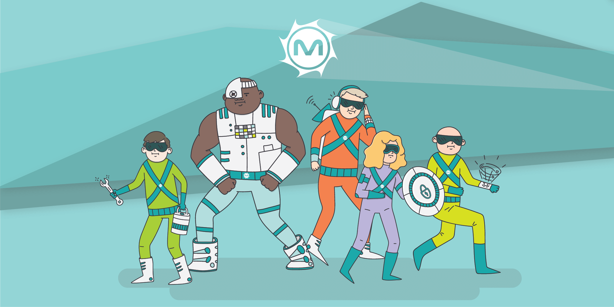 cyber team illustration