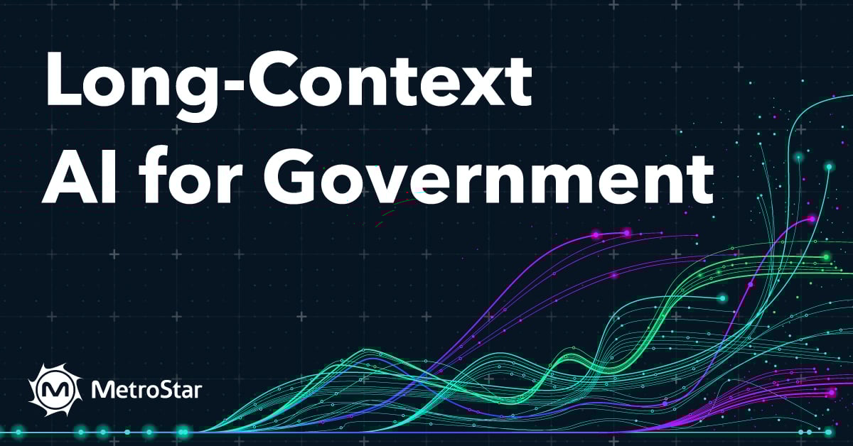 white text reads LLM long context limits for govern,ent